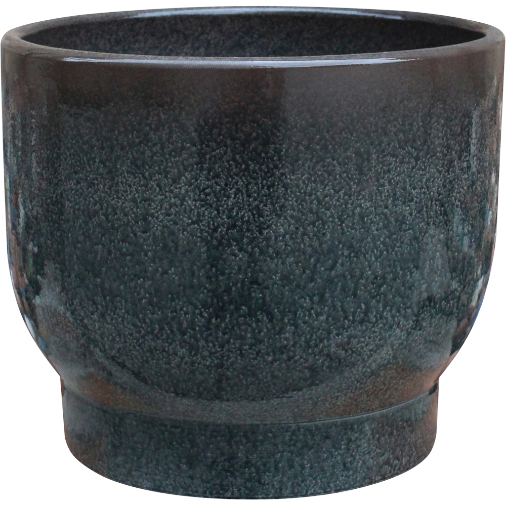 Ghiveci flori VERVE, argila, D 16.5 cm, dark shadow