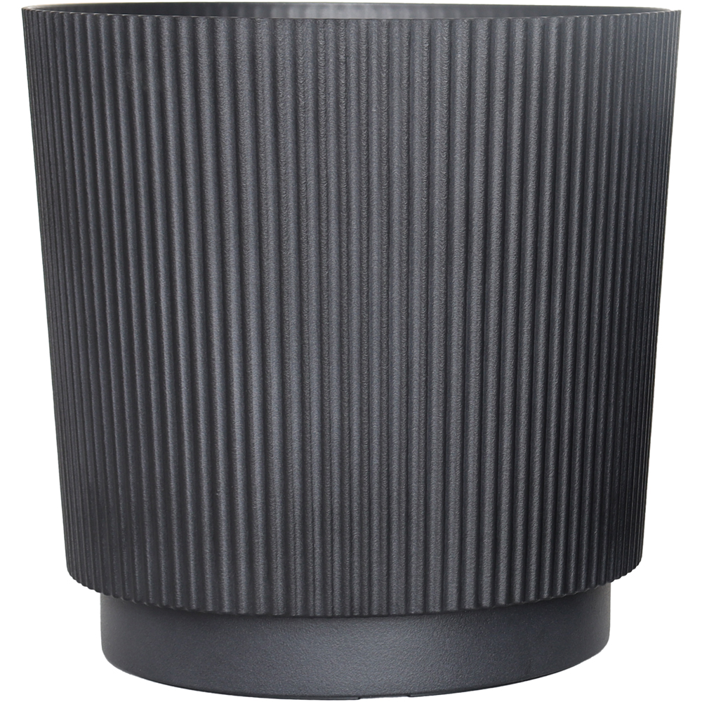 Ghiveci flori VERVE Cilindric, D 35 cm, negru