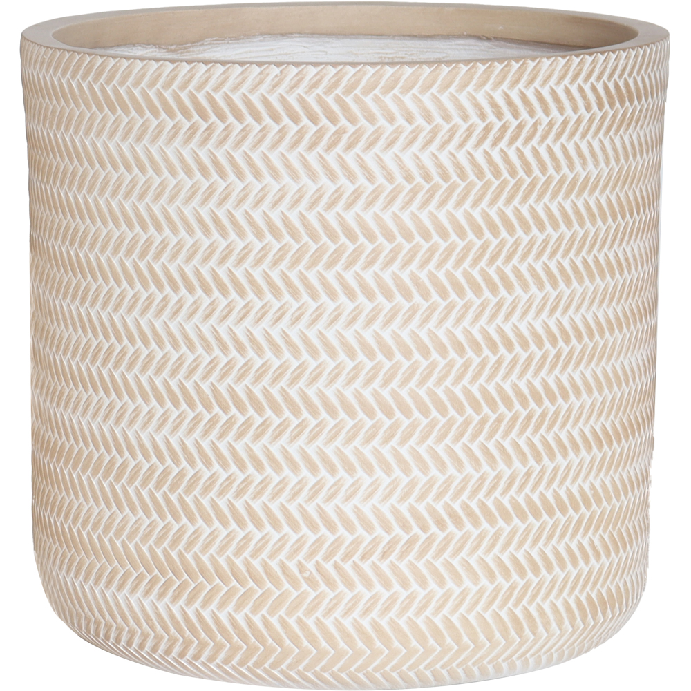 Ghiveci flori VERVE Rattan, D 36 cm, bej