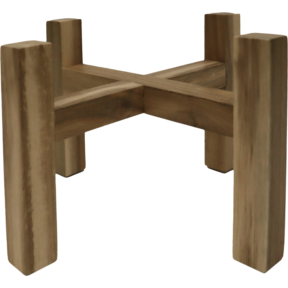 Suport ghiveci VERVE Basic, lemn de acacia, 12 cm