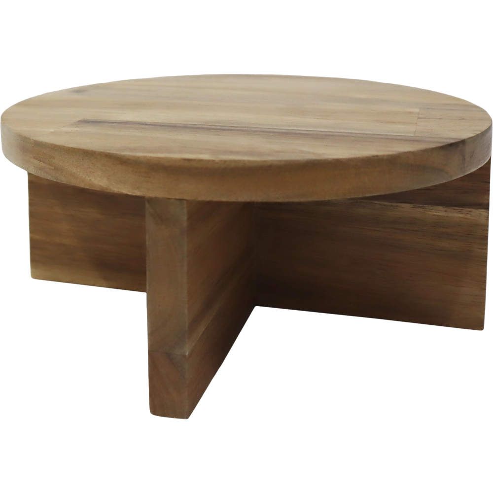Suport ghiveci VERVE, rotund, lemn, D 19 cm
