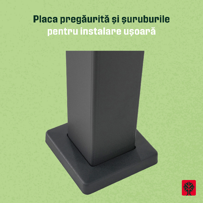 Pergola bioclimatica Samiel, 400 x 300 x 230 cm, aluminiu, gri, lamele albe