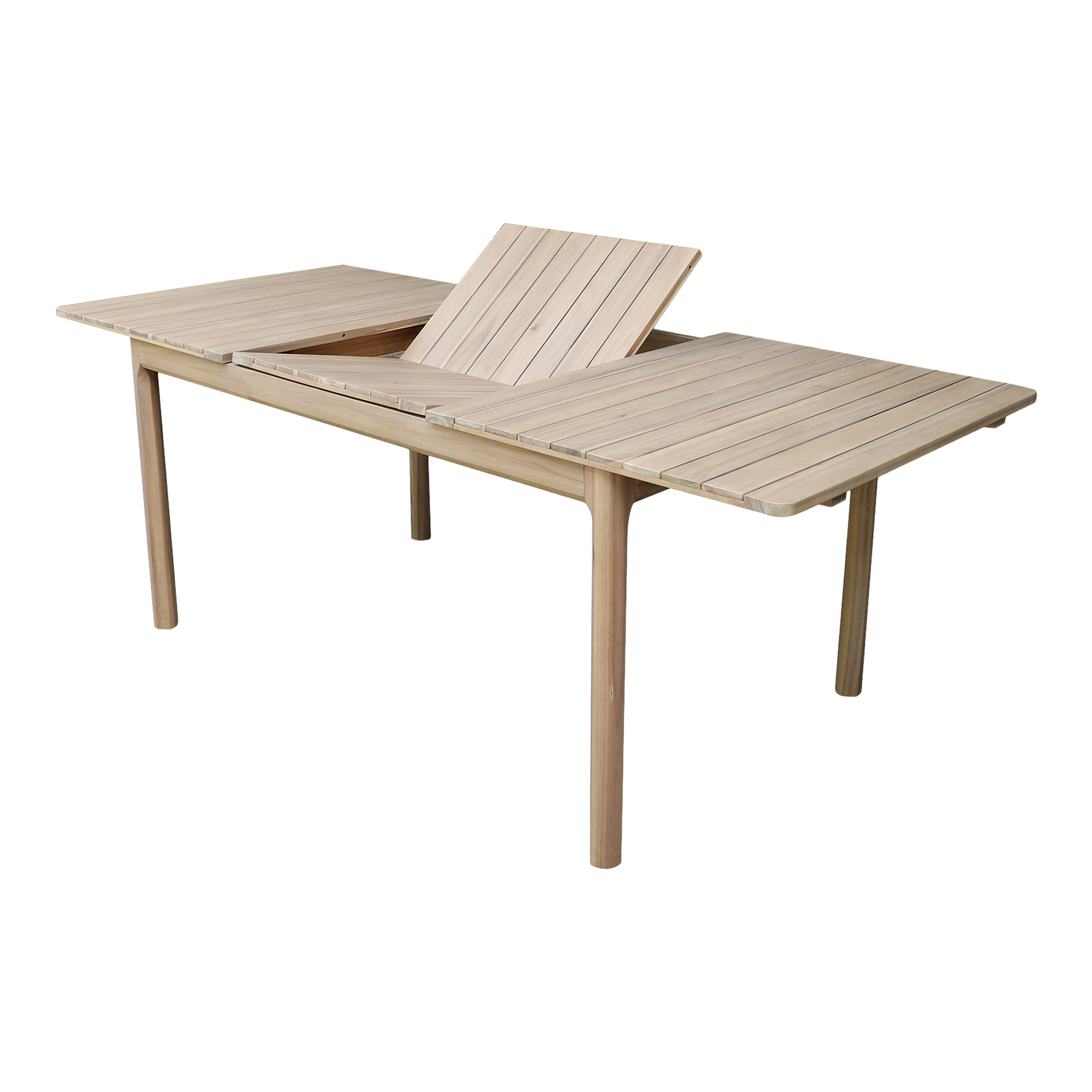 Masa extensibila pentru gradina Riveo, 150-200 cm x 90 x 75 cm, lemn de salcam, maro