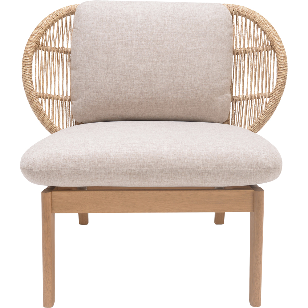 Set mobilier gradina GOODHOME Hania, 4 piese, crem