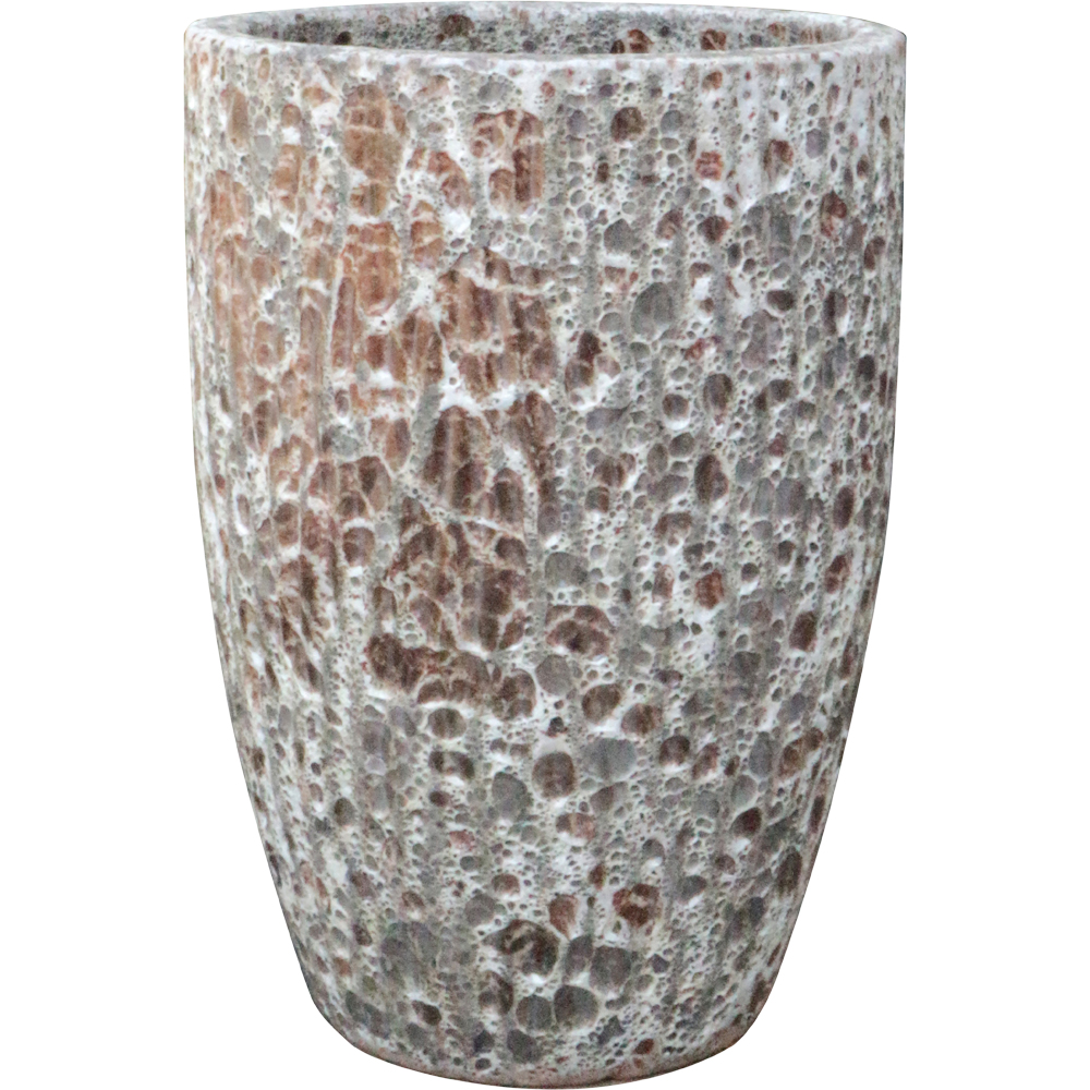 Ghiveci flori VERVE Volcanic, D 23 cm, maro