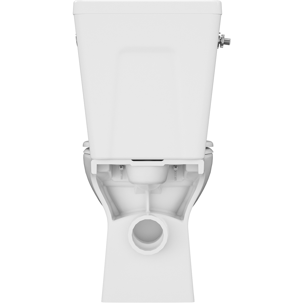 Set vas WC si rezervor GOODHOME Tasi, ceramica, evacuare orizontala, capac SoftClose, alb