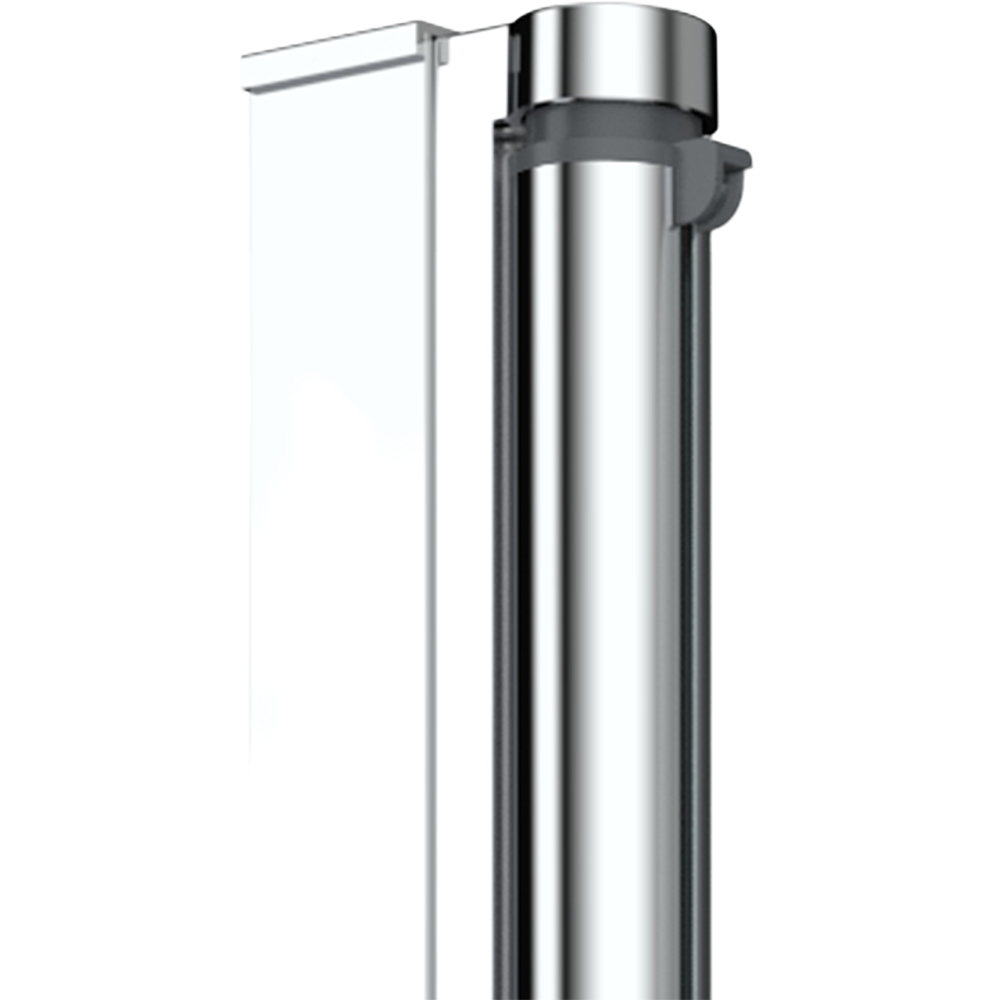 Paravan cada Cooke & Lewis Arkell, 75 x 130 cm, sticla securizata 4mm, profil argintiu