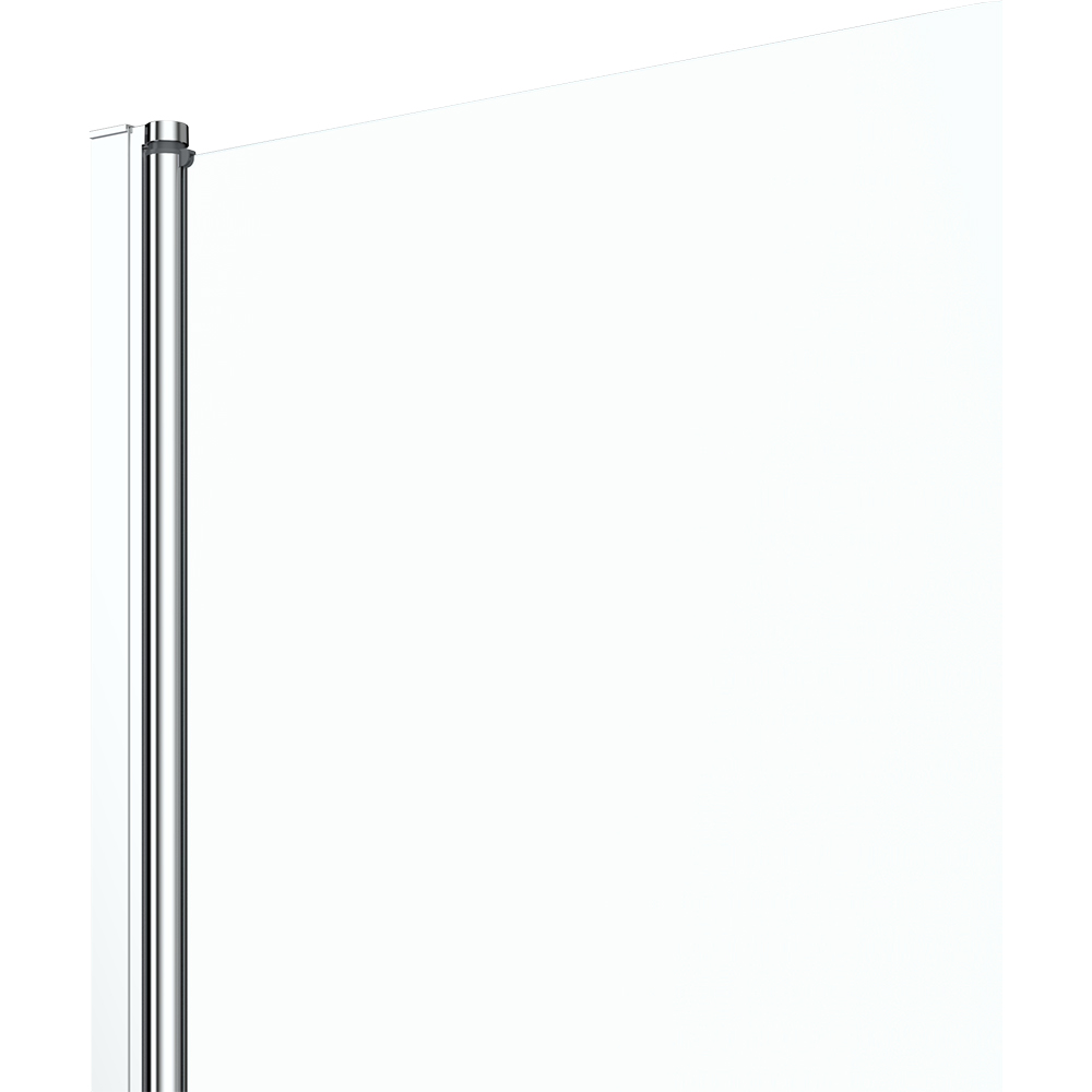 Paravan cada Cooke & Lewis Arkell, 75 x 130 cm, sticla securizata 4mm, profil argintiu