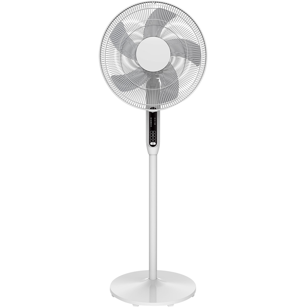 Ventilator cu picior, 3 trepte viteza, D 40 cm, 45W, alb