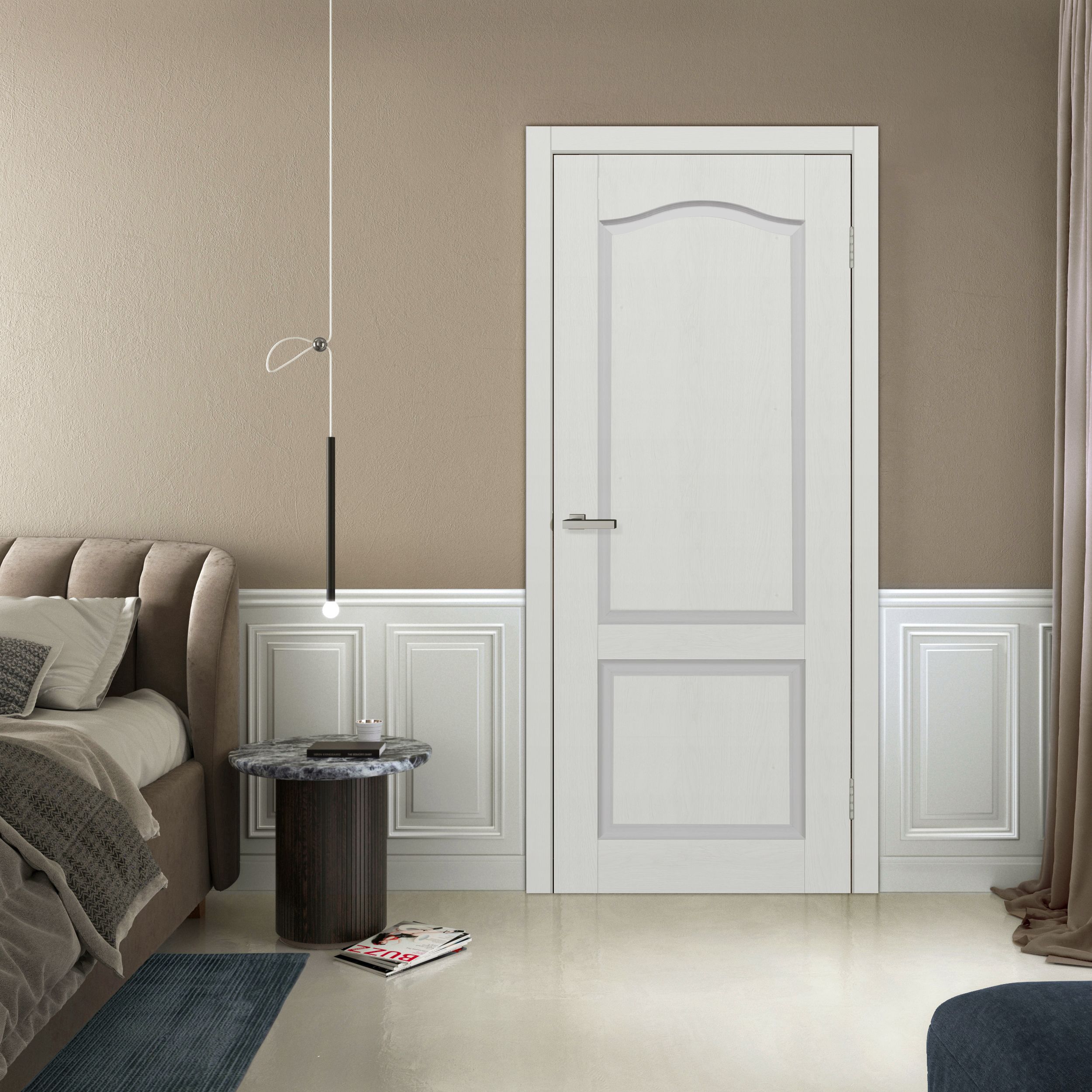 Usa interior Classic, fara geam, reversibila, MDF, 70 x 205 cm, alb