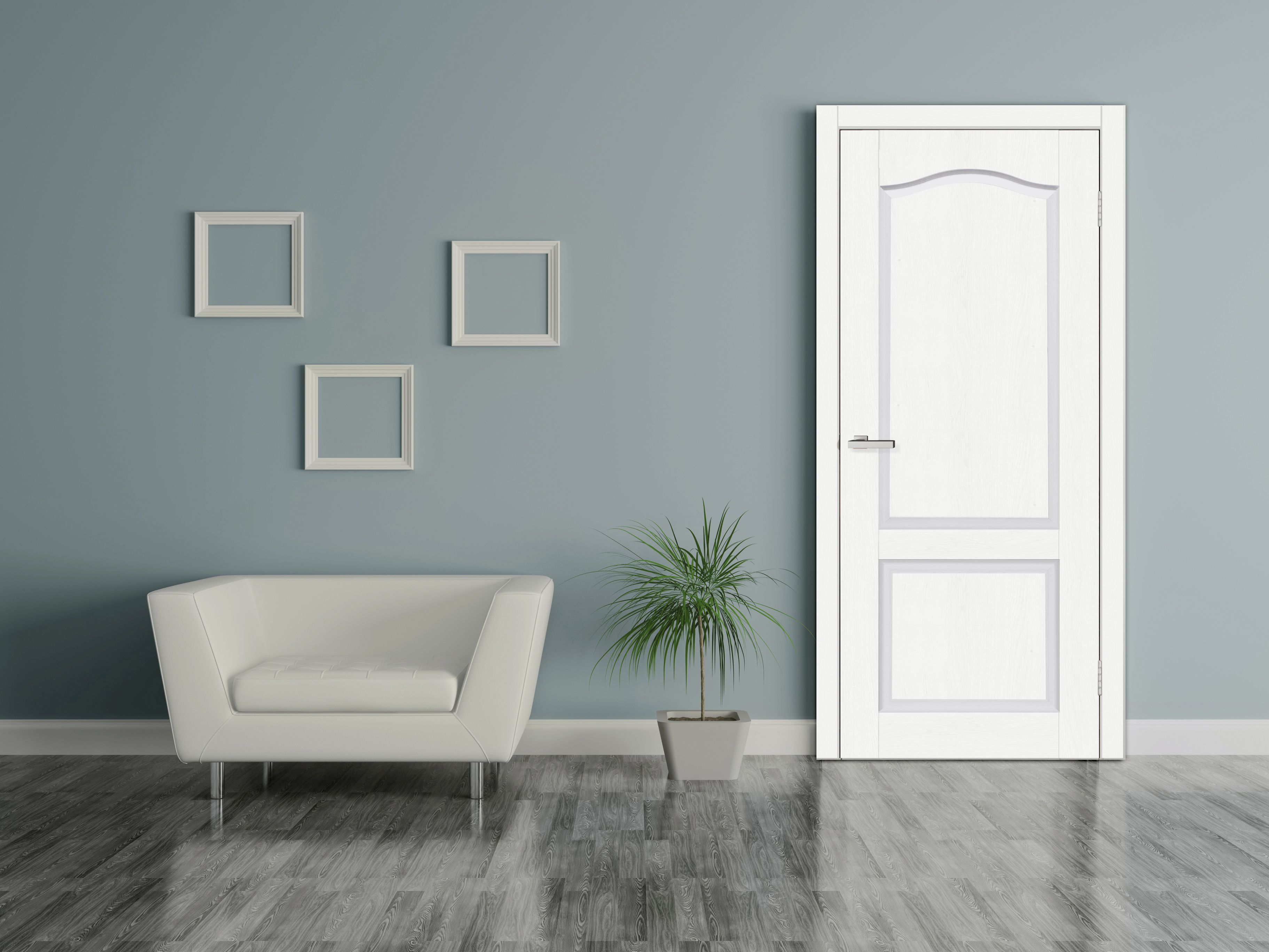 Usa interior Classic, fara geam, reversibila, MDF, 90 x 205 cm, alb
