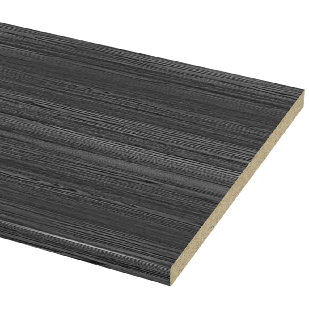 Blat bucatarie GOODHOME Linea, PAL, 300 x 62 x 3.8 cm, negru