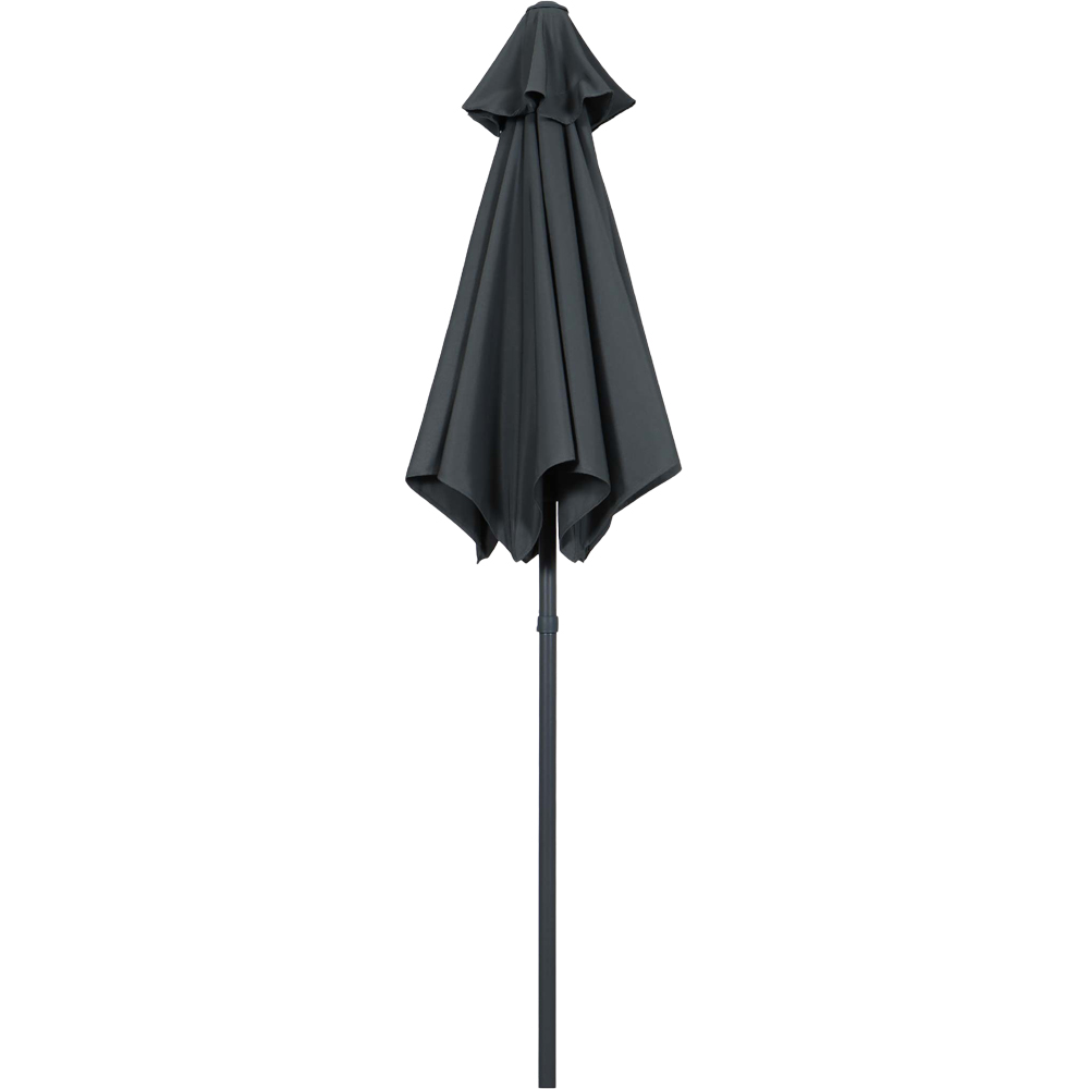 Umbrela terasa Kasane, poliester, 200 x 219 cm, gri inchis