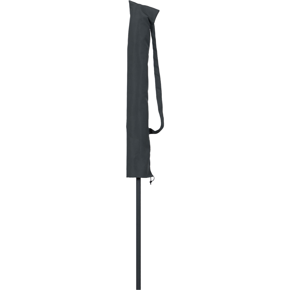 Umbrela terasa Kasane, poliester, 200 x 219 cm, gri inchis