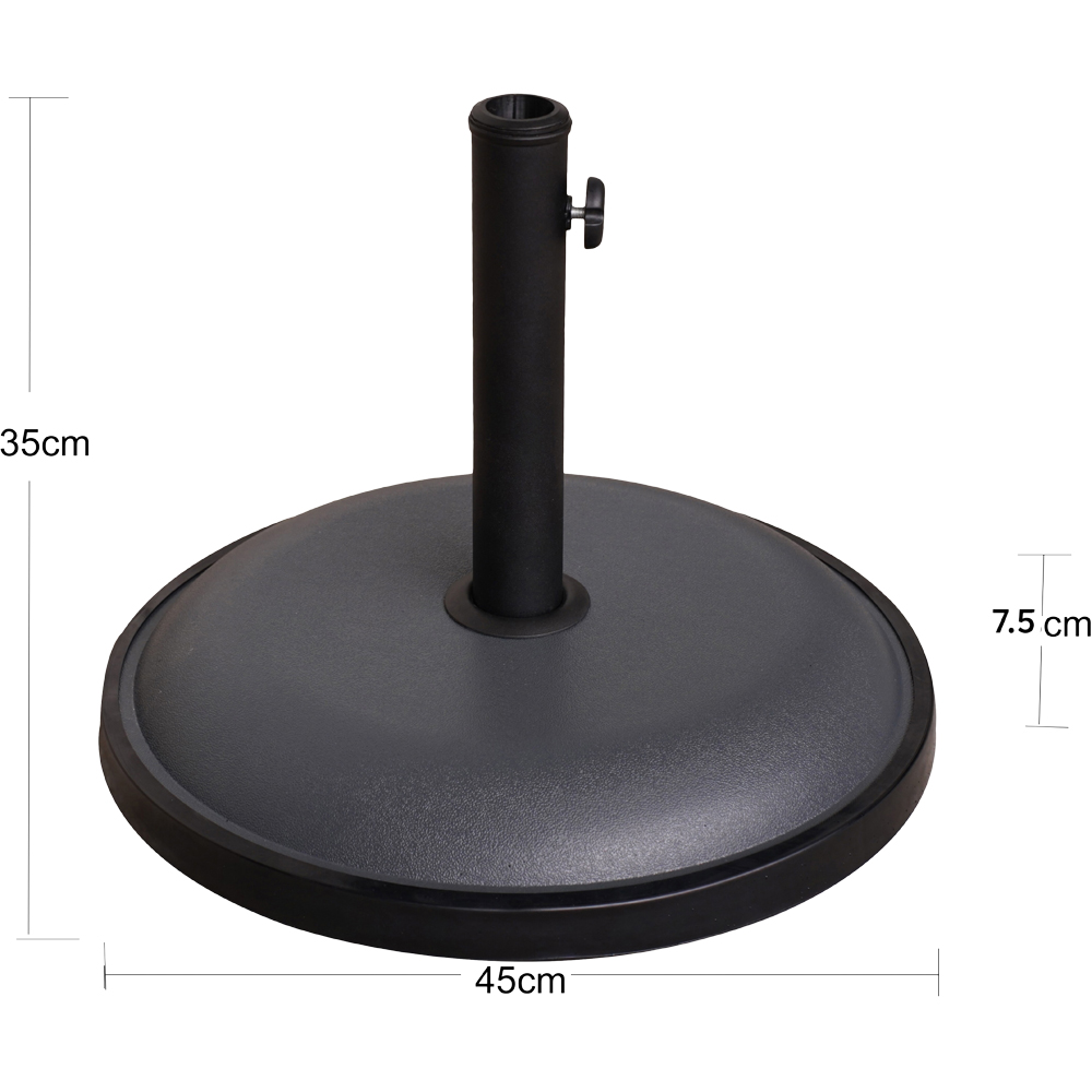 Suport umbrela Brescia, 35.7 x 45 cm, negru