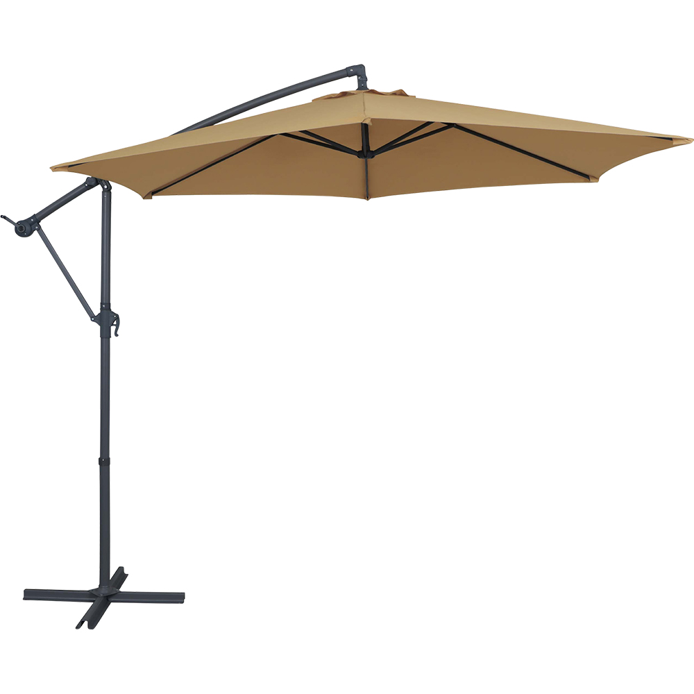 Umbrela de exterior GOODHOME Kigali, 3 x 3m, bej
