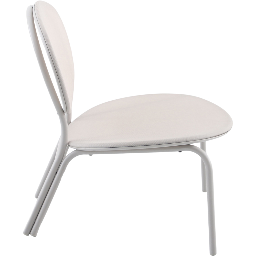 Scaun terasa Matola, otel, 69.5 x 77 x 77 cm, argintiu