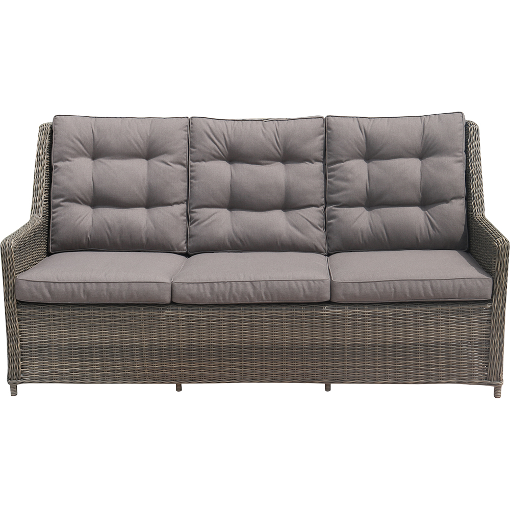 Set mobilier gradina GOODHOME Emali, 7 piese, gri
