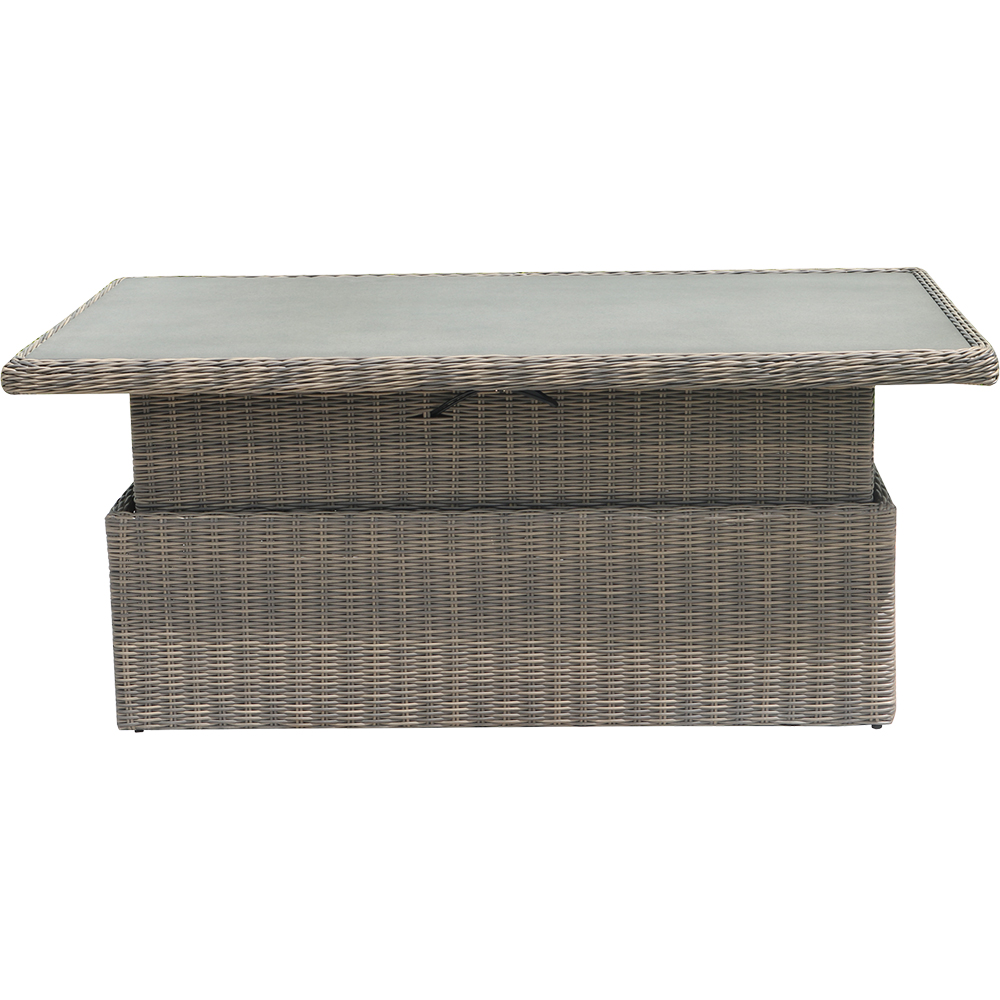 Set mobilier gradina GOODHOME Emali, 7 piese, gri