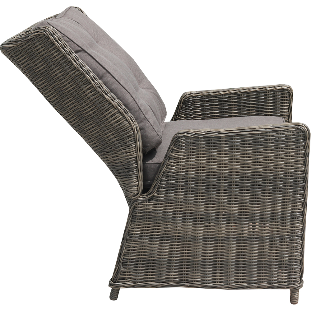 Set mobilier gradina GOODHOME Emali, 7 piese, gri