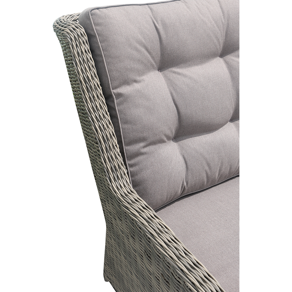 Set mobilier gradina GOODHOME Emali, 7 piese, gri