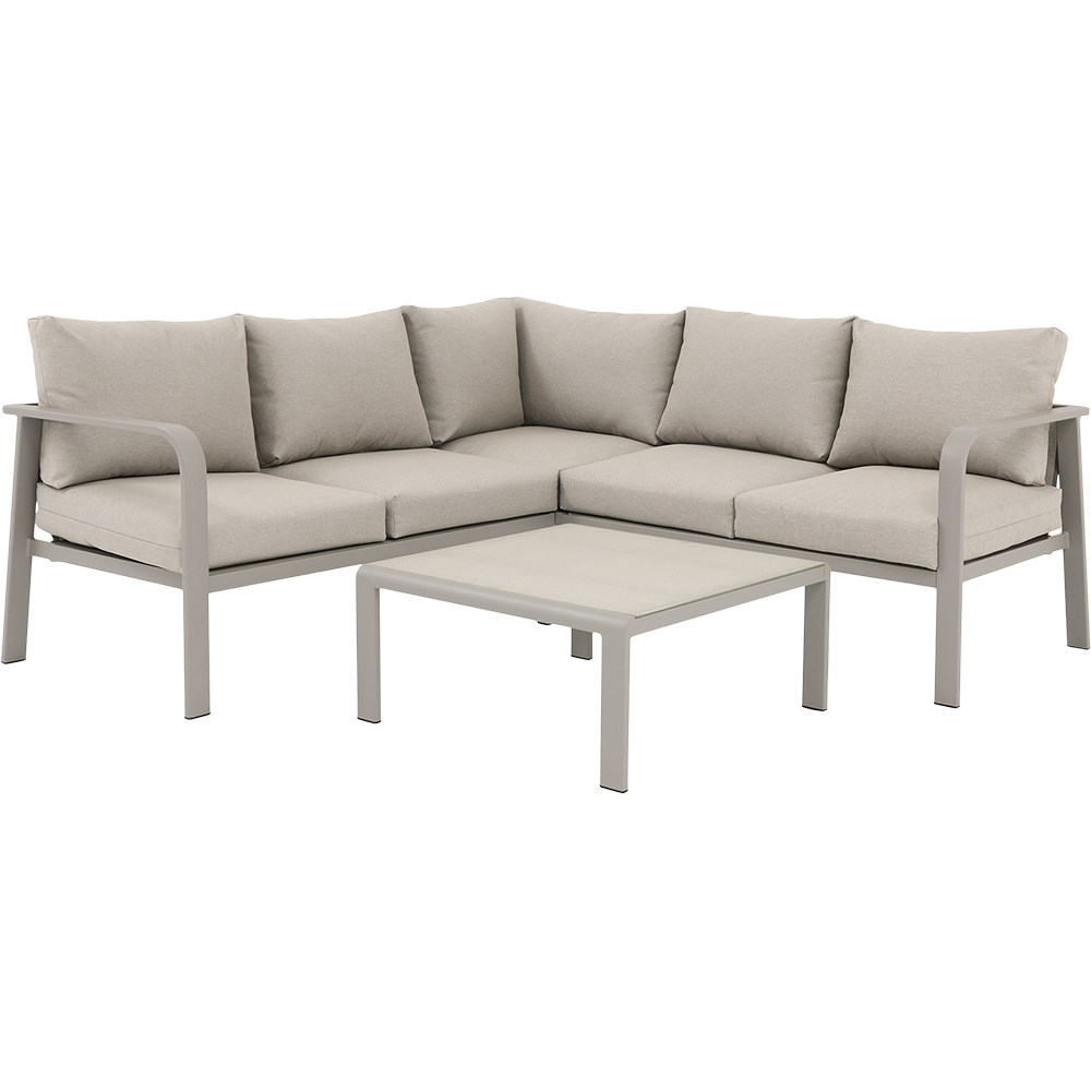 Set coltar gradina GOODHOME Mallia, 2 piese, gri