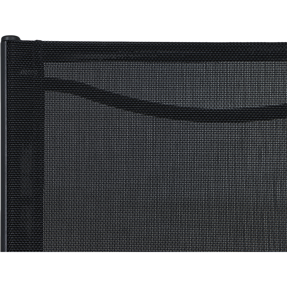 Scaun terasa Aconite, aluminiu, 56 x 58.8 x 87 cm, negru
