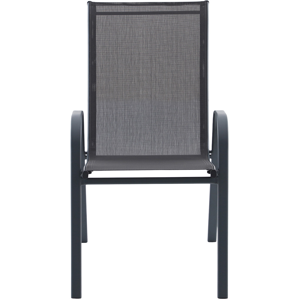 Scaun terasa GOODHOME Brava, 54 x 71.5 x 92.5 cm, sarcina maxima 100 kg, otel si PVC, negru
