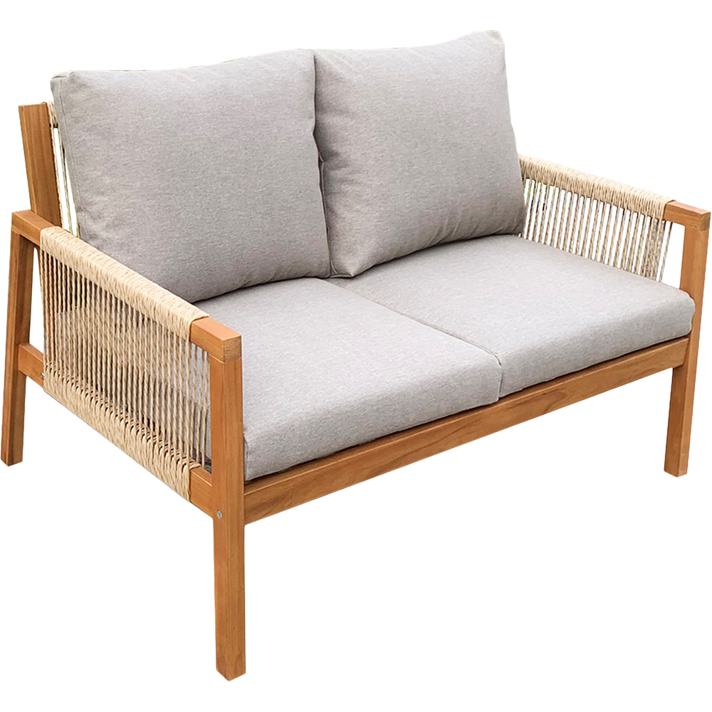 Set mobilier gradina GOODHOME Dalaba, 6 piese, gri