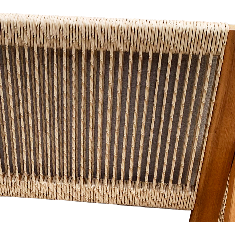 Set mobilier gradina GOODHOME Dalaba, 6 piese, gri