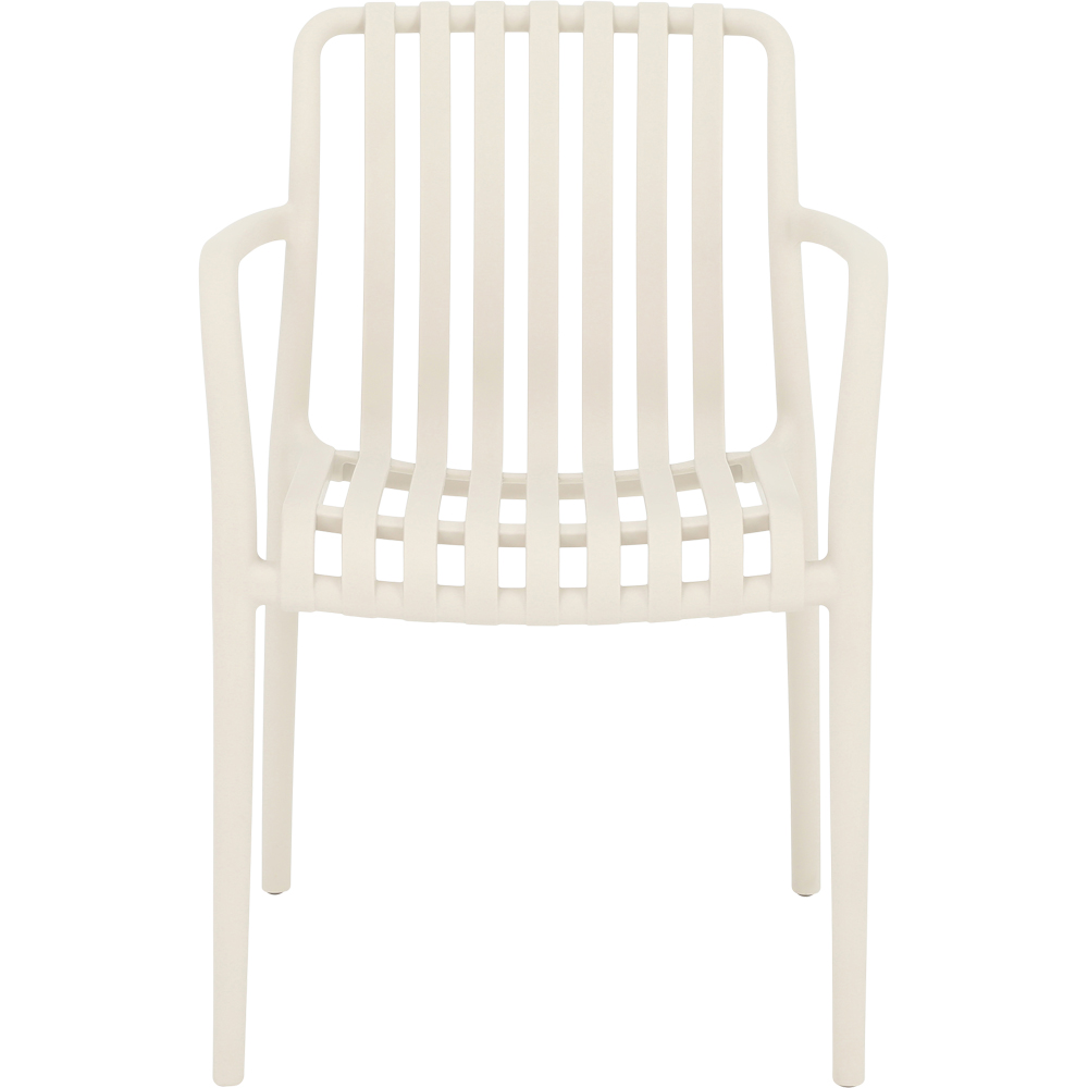 Scaun terasa Timbo, plastic, 55 x 58 x 81 cm, alb