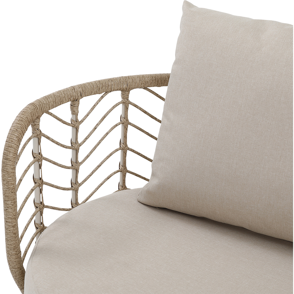Set mobilier gradina GOODHOME Omalos, 4 piese, crem