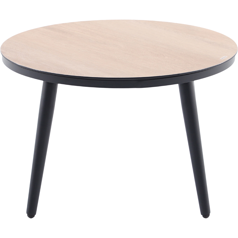 Set mobilier gradina/terasa 3 piese GOODHOME Siliana, perna poliester inclusa, otel, 3 piese, bej