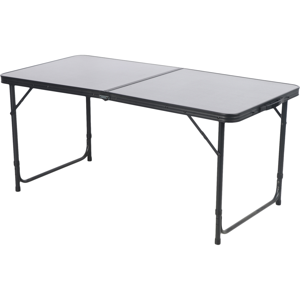 Masa camping Vatani, aluminiu, 120 x 60 x 54 cm, gri