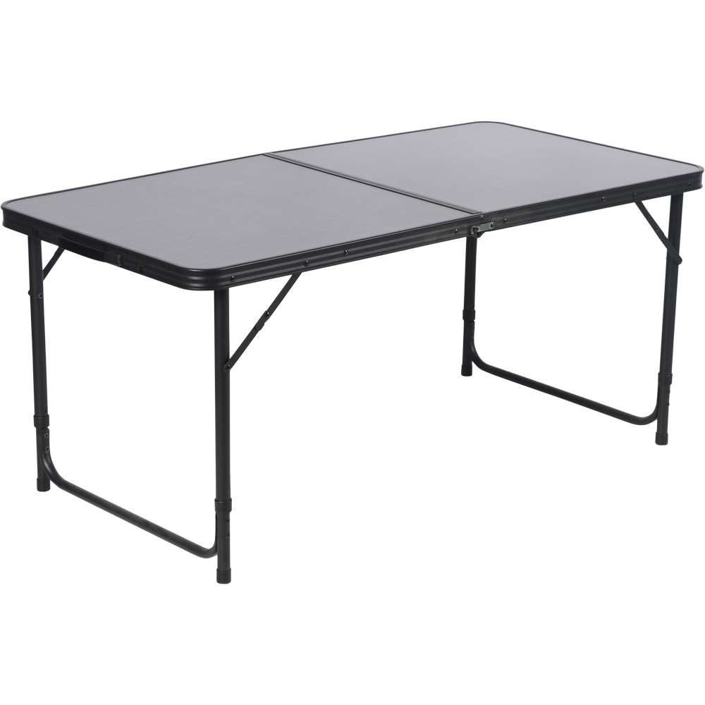 Masa camping Vatani, aluminiu, 120 x 60 x 54 cm, gri