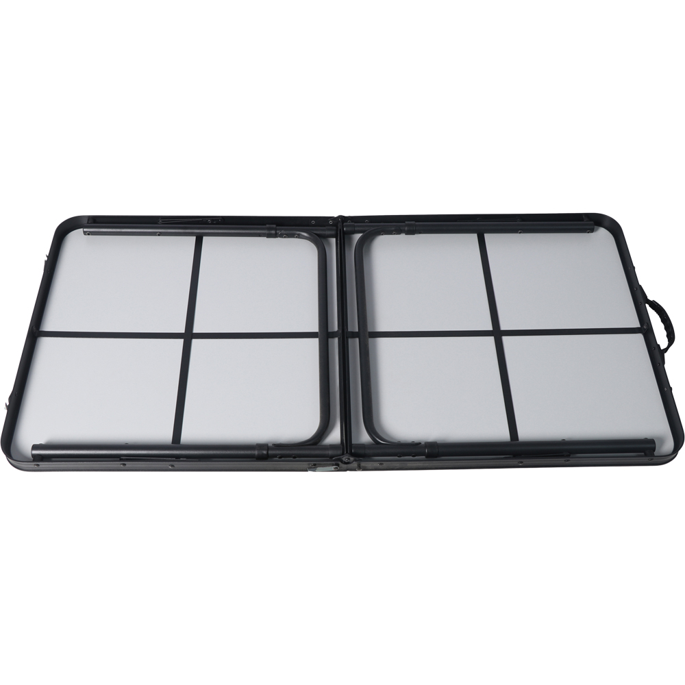 Masa camping Vatani, aluminiu, 120 x 60 x 54 cm, gri