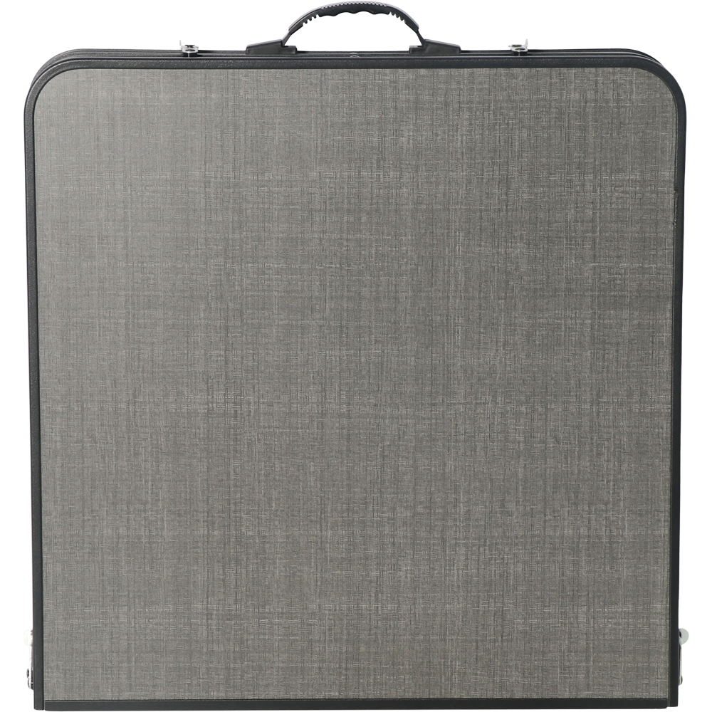 Masa camping Vatani, aluminiu, 120 x 60 x 54 cm, gri