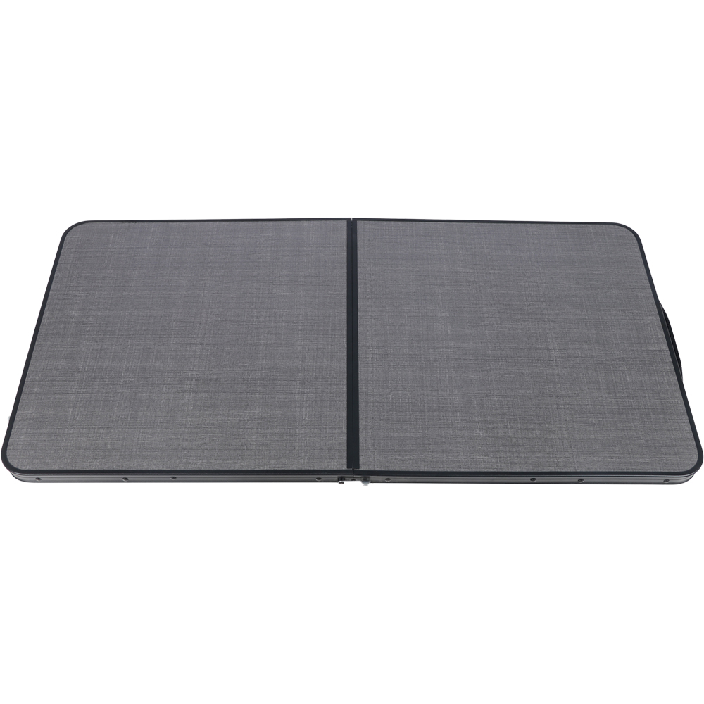 Masa camping Vatani, aluminiu, 120 x 60 x 54 cm, gri