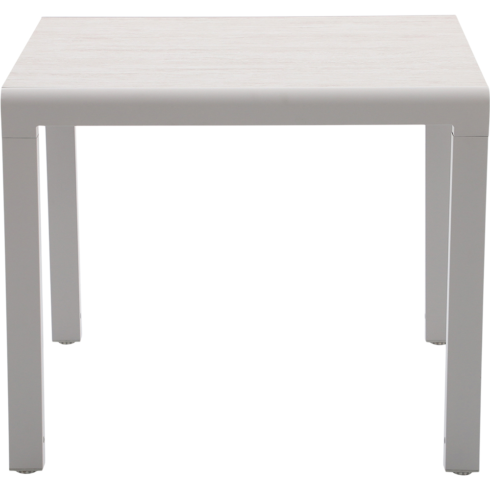 Masa GOODHOME Mallia, 6 locuri, 180 x 90 x 75cm, alb