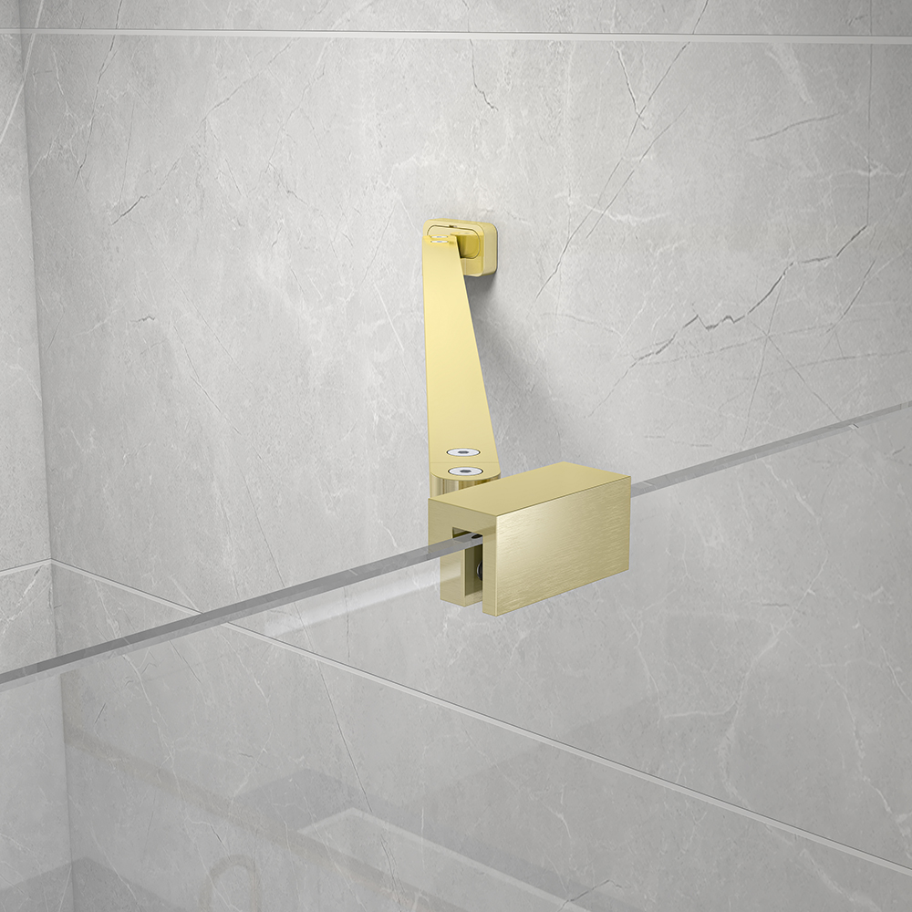 Bara de fixare perete GOODHOME Ledava, 70 cm, aluminiu, auriu