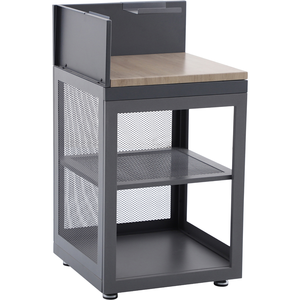 Dulap colt gradina GOODHOME Cucino, otel, 60 x 60 x 110 cm, gri