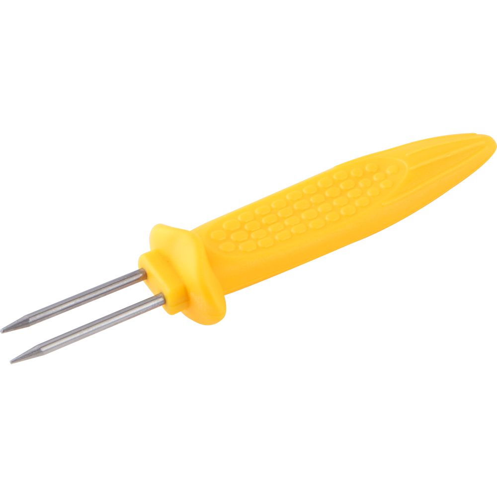 Set 8 frigarui porumb, otel inoxidabil, 8.4 cm, galben