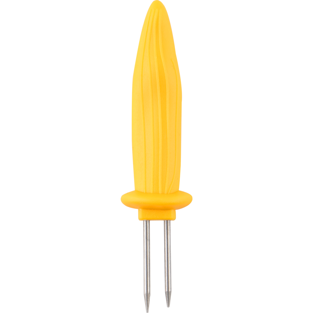 Set 8 frigarui porumb, otel inoxidabil, 8.4 cm, galben