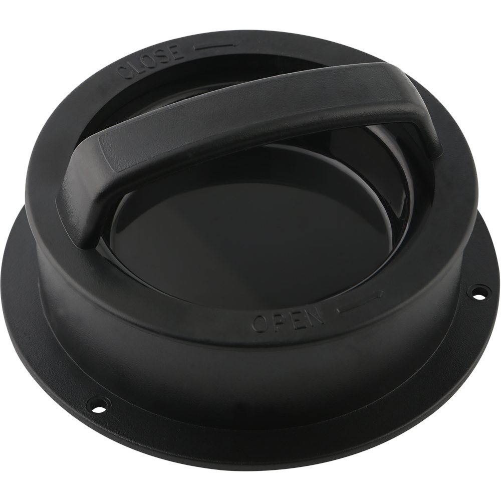 Presa burger, plastic, 12.5 cm, negru