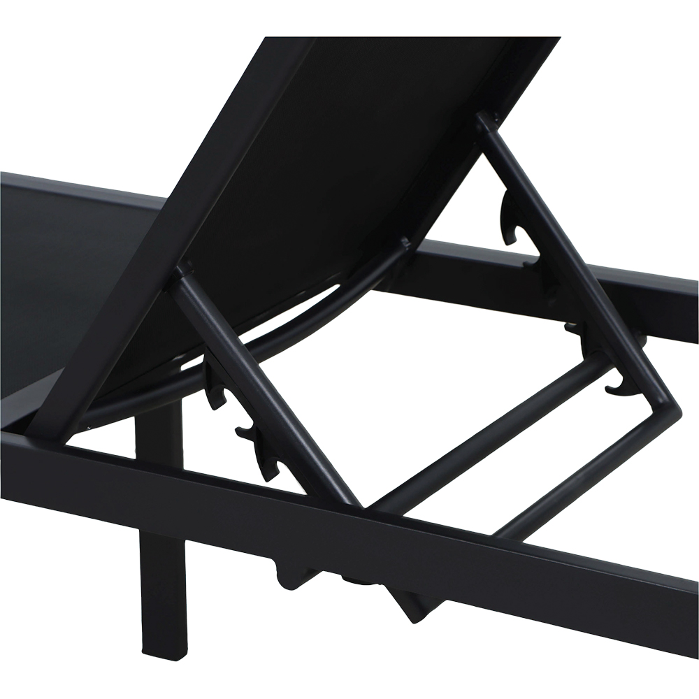Set mobilier gradina GOODHOME Aconite, 3 piese, negru