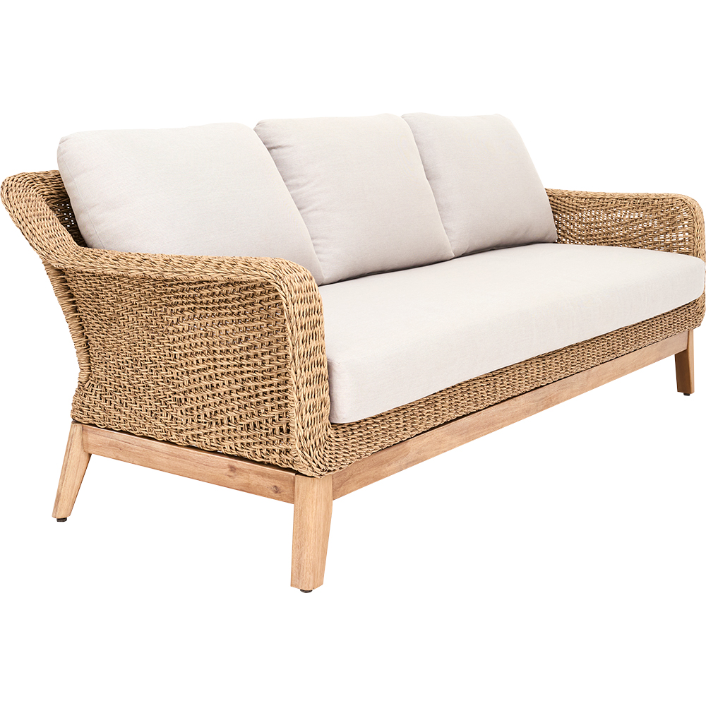 Set mobilier gradina GOODHOME Calora, 4 piese, crem