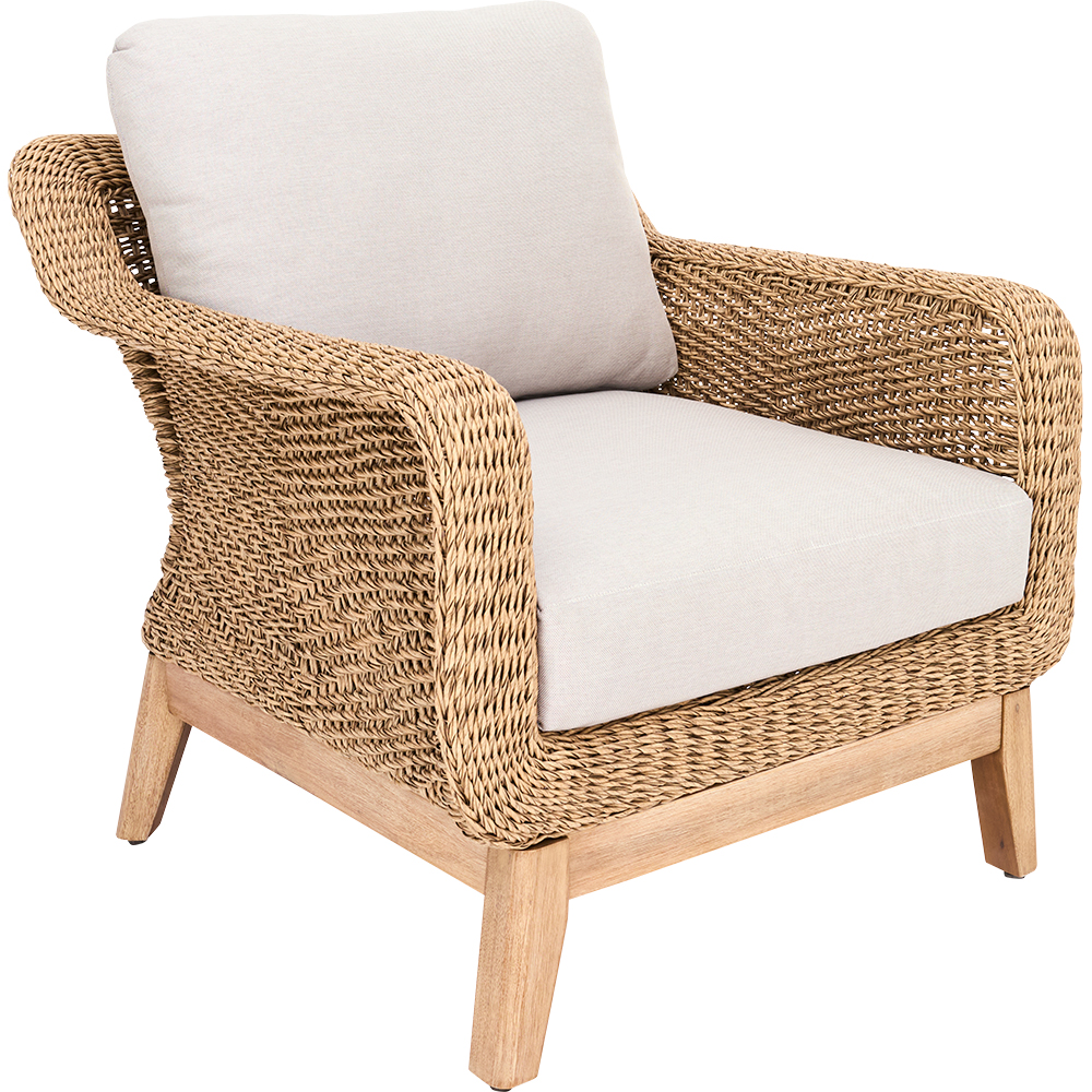 Set mobilier gradina GOODHOME Calora, 4 piese, crem