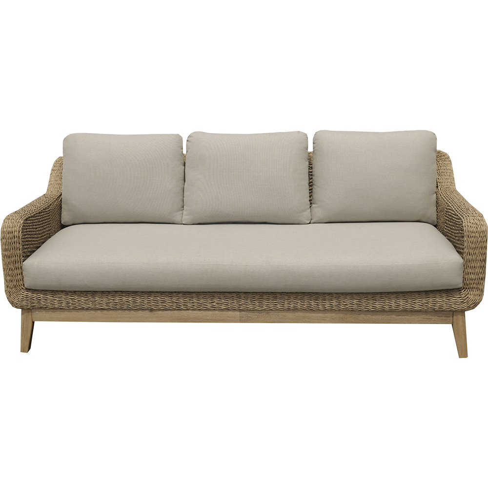 Set mobilier gradina GOODHOME Calora, 4 piese, crem