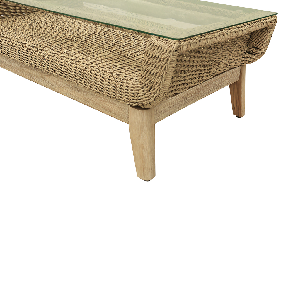 Set mobilier gradina GOODHOME Calora, 4 piese, crem