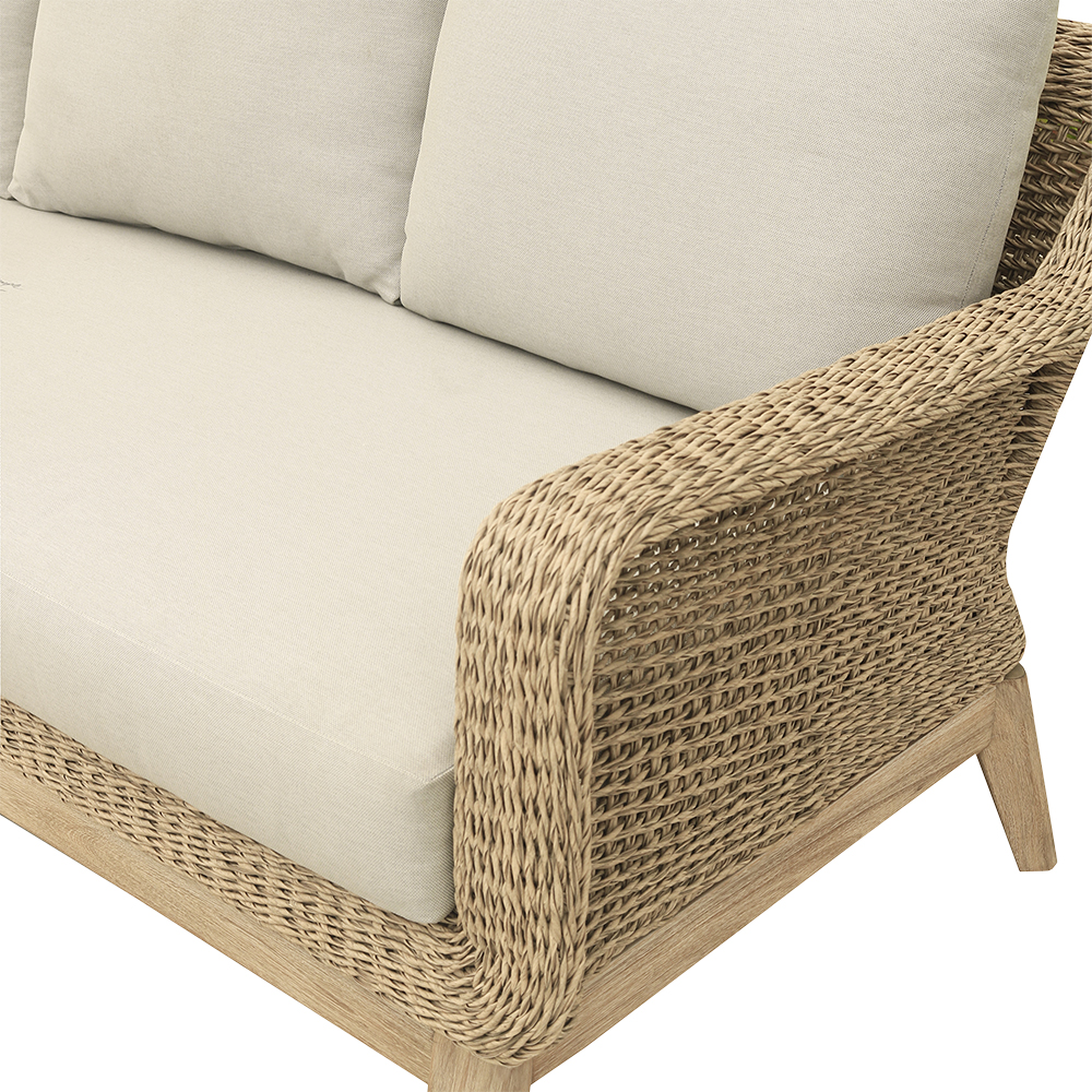 Set mobilier gradina GOODHOME Calora, 4 piese, crem
